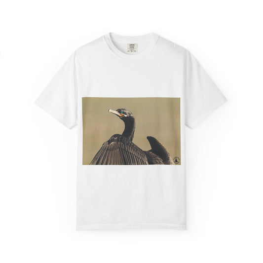 Dark Guardian of the Waters: Emerald-Eyed Sentinel, Professional Wildlife Portraitphotography shirts
