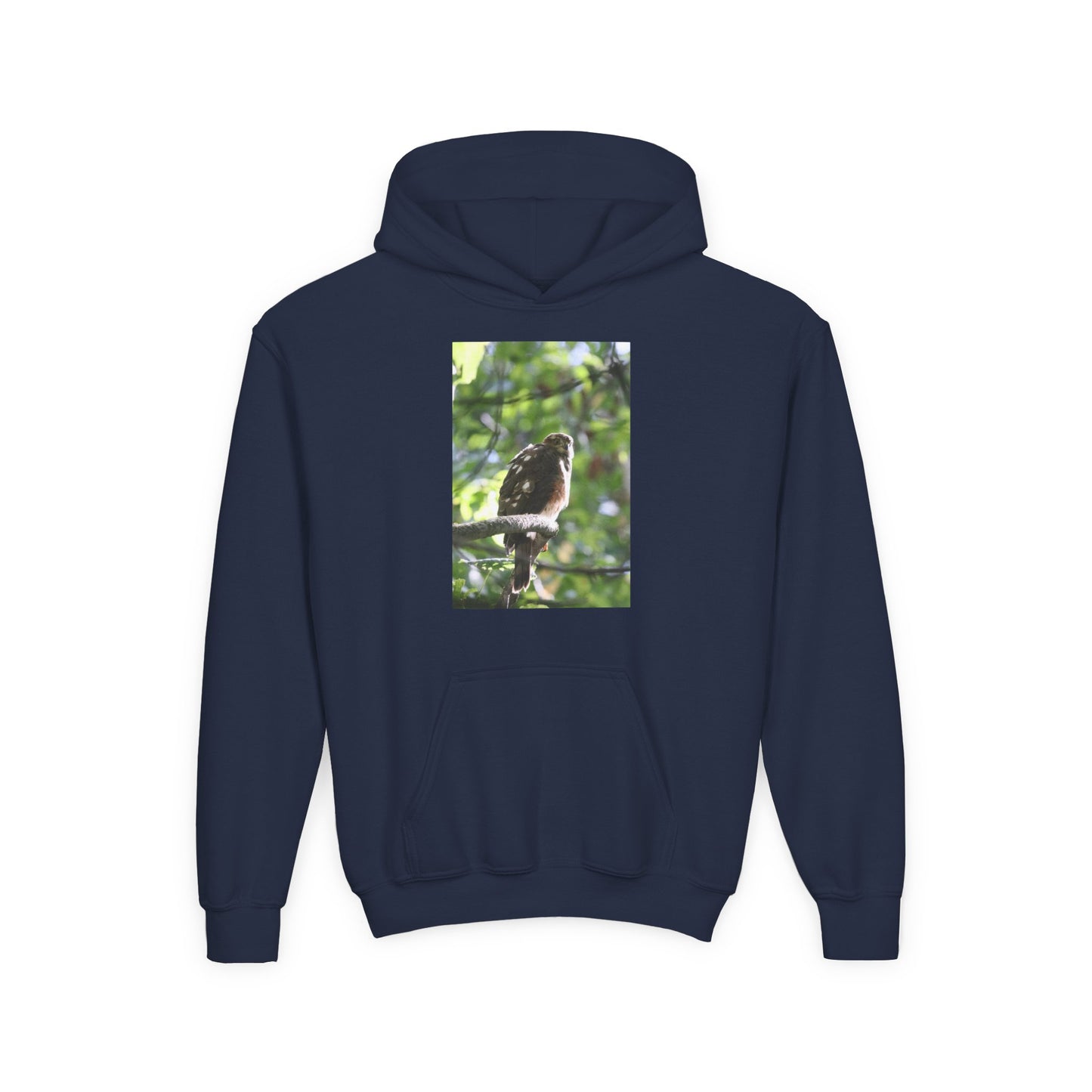 Youth Hoodie — Woodland Sparrow Photo Pullover