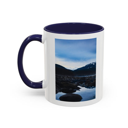 Mountain Lake Accent Coffee Mug — Scenic Wilderness Photo Travel Gift (11/15oz)