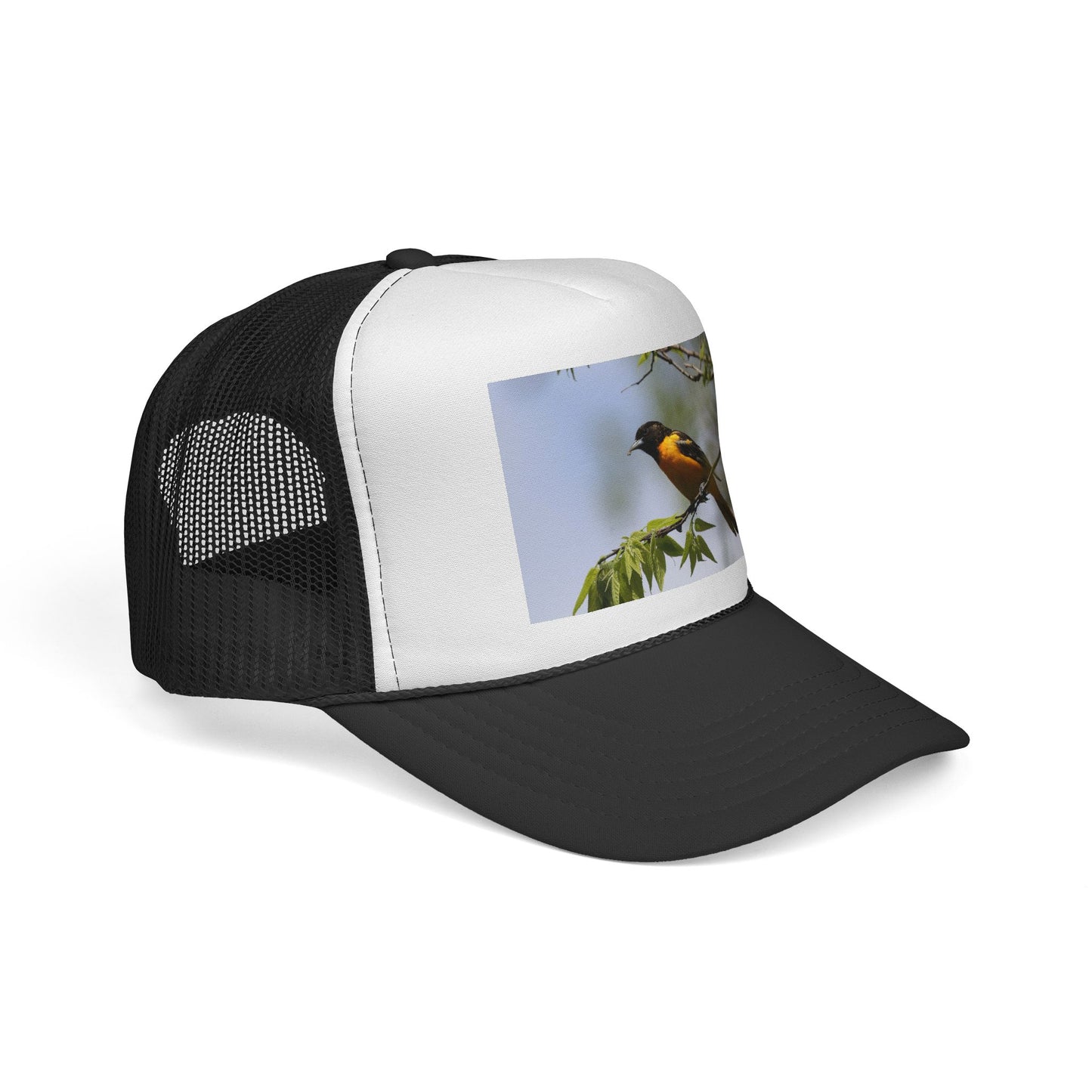 Baltimore Oriole Trucker Cap — Birdwatching Mesh Hat