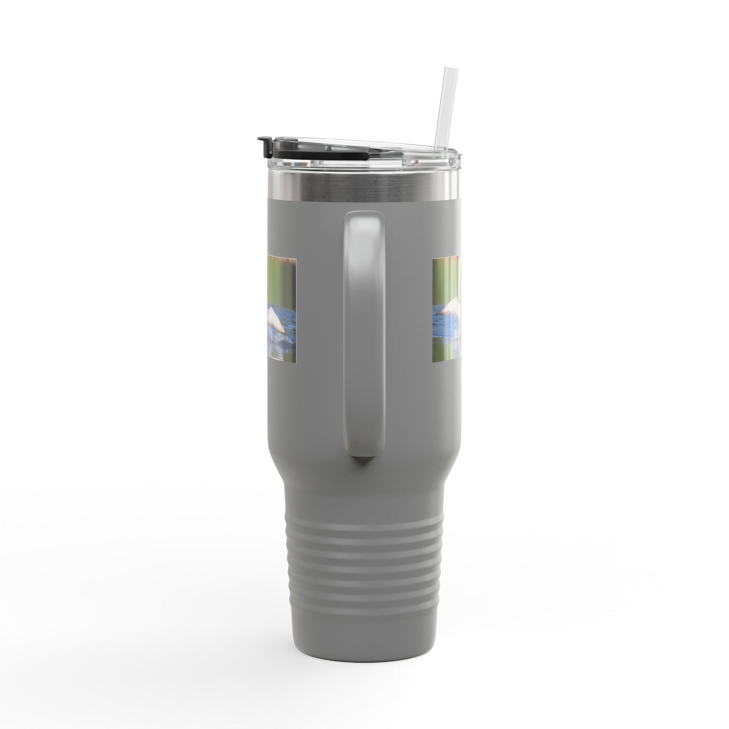 40oz Insulated Travel Mug - Black Guillemot Wildlife Photo