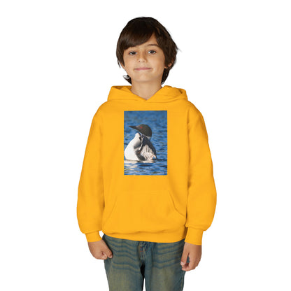 Youth Hoodie with Common Loon Photo – Nature-Lover Kids Pullover