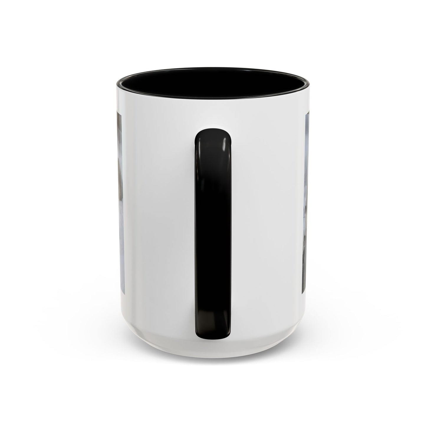 Wolf Pack Coffee Mug – Accent Black Handle 11/15oz, Winter Wildlife Photo