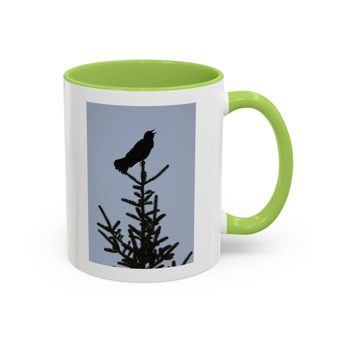 Songbird Silhouette Accent Coffee Mug — Black Interior 11/15oz