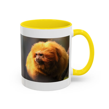 Golden Lion Tamarin Coffee Mug — Cute Exotic Monkey Accent Mug (11/15oz)