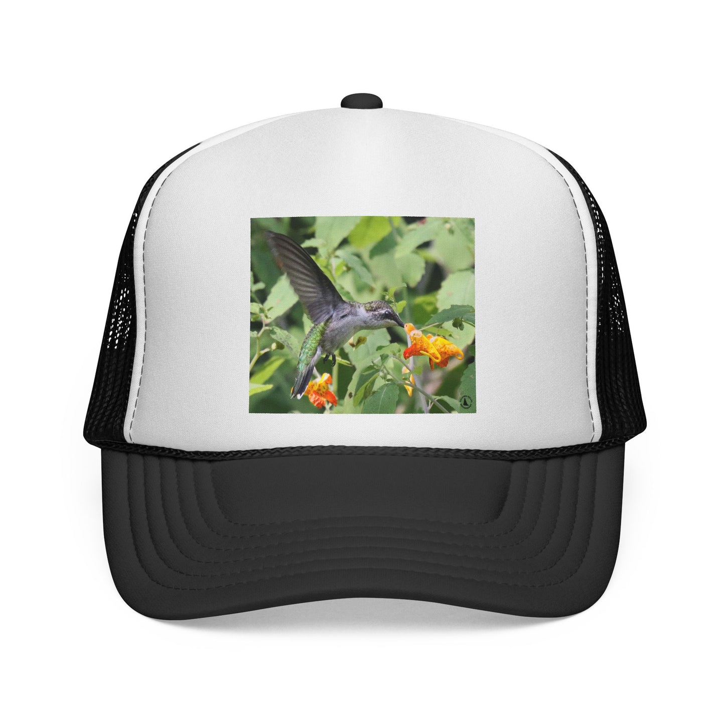 Hummingbird Photo Trucker Cap — Nature Wildlife Mesh Hat