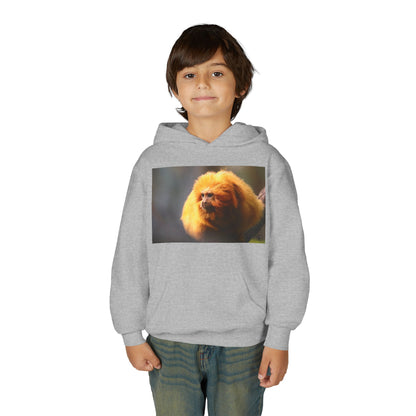 Golden Lion Tamarin Youth Hoodie — Cute Monkey Photo Sweatshirt for Kids