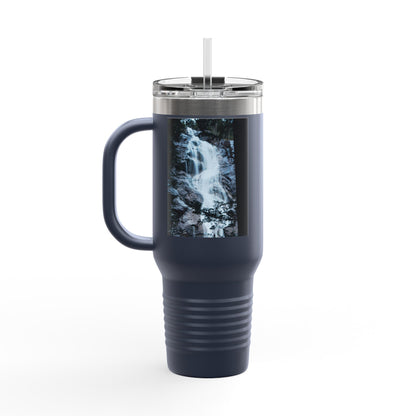 40oz Insulated Travel Mug — Mountain Waterfall Photo Design
