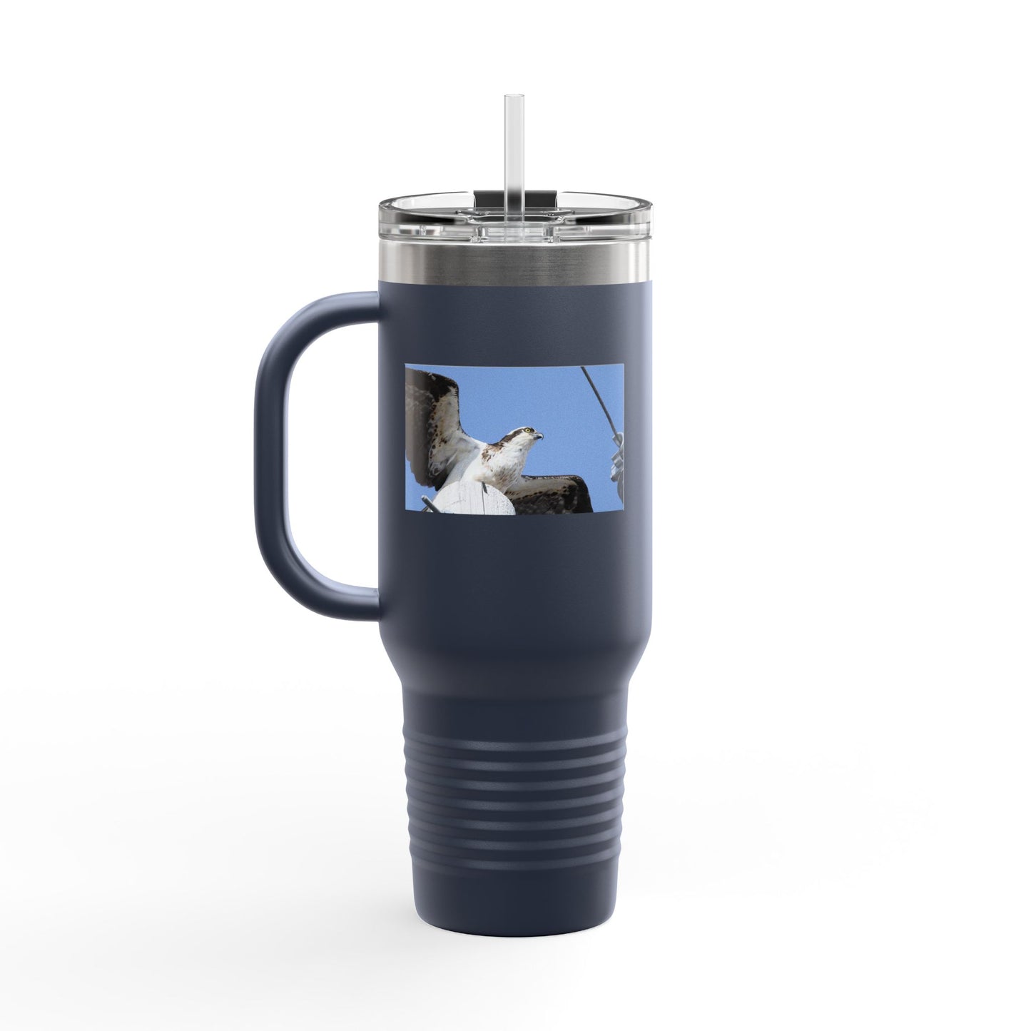 40oz Insulated Travel Mug — Seagull Photo Beach Tumbler