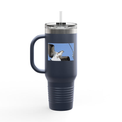 40oz Insulated Travel Mug — Seagull Photo Beach Tumbler