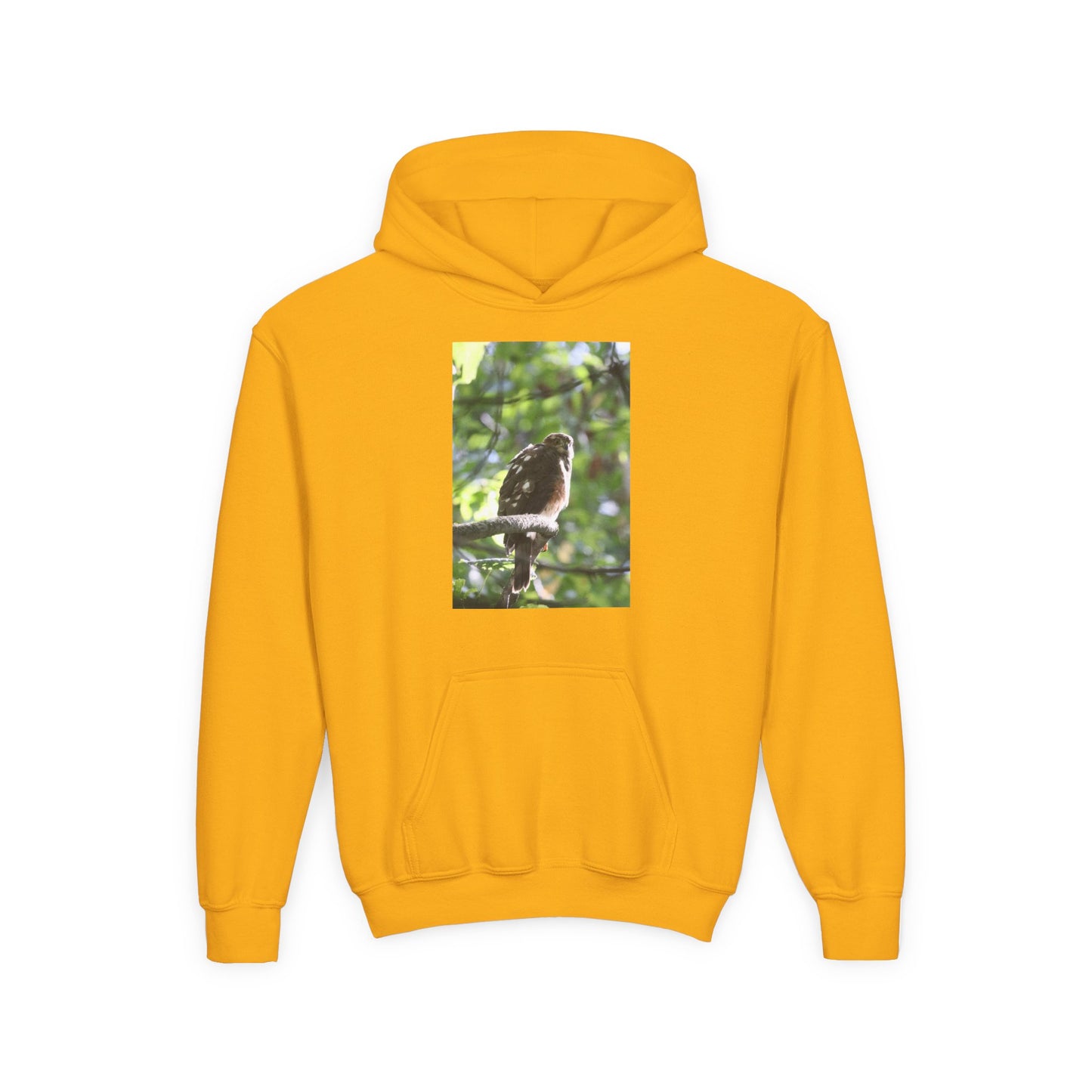 Youth Hoodie — Woodland Sparrow Photo Pullover