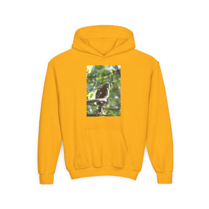 Youth Hoodie — Woodland Sparrow Photo Pullover