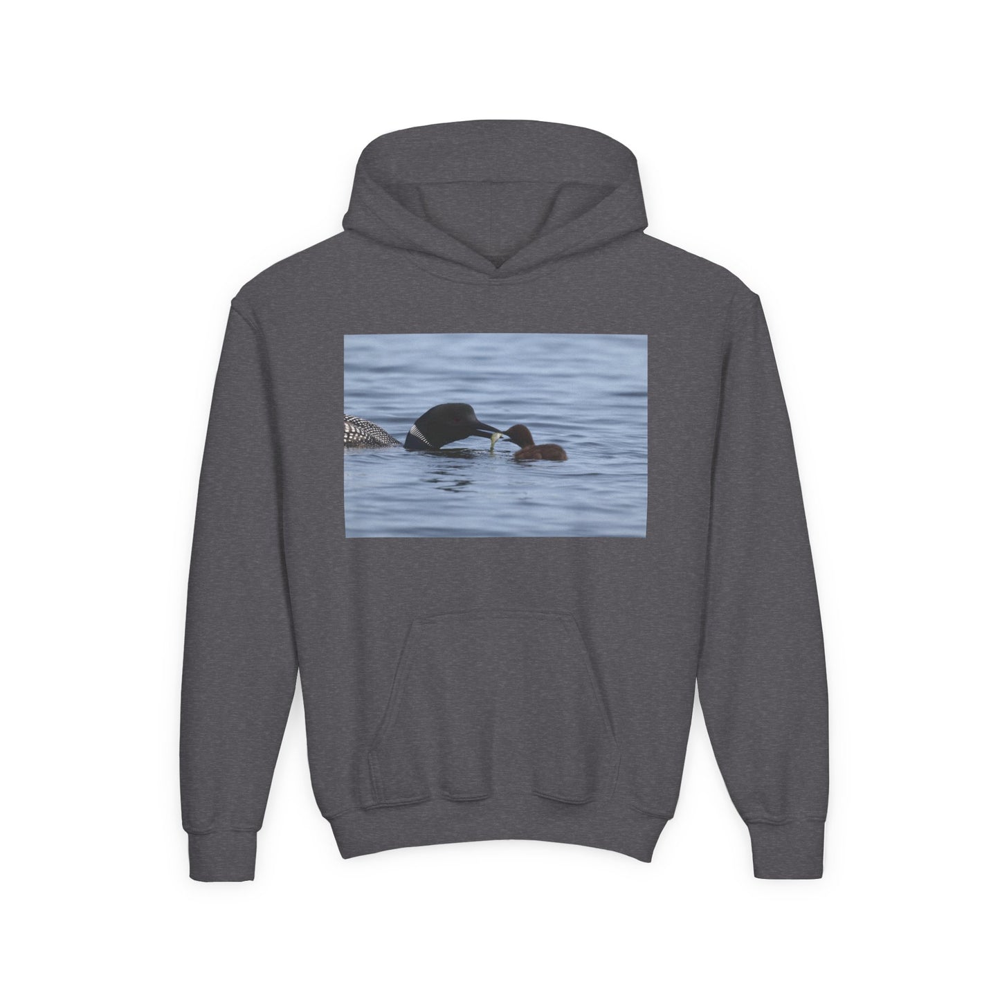 Duck Family Photo Hoodie — Youth Wildlife Nature Hoodie