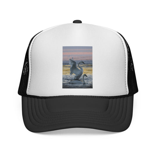 Trucker Cap — Dancing Dolphin Sunset Mesh Hat
