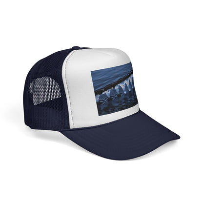 Trucker Cap — Winter Ice Wave Photo Print