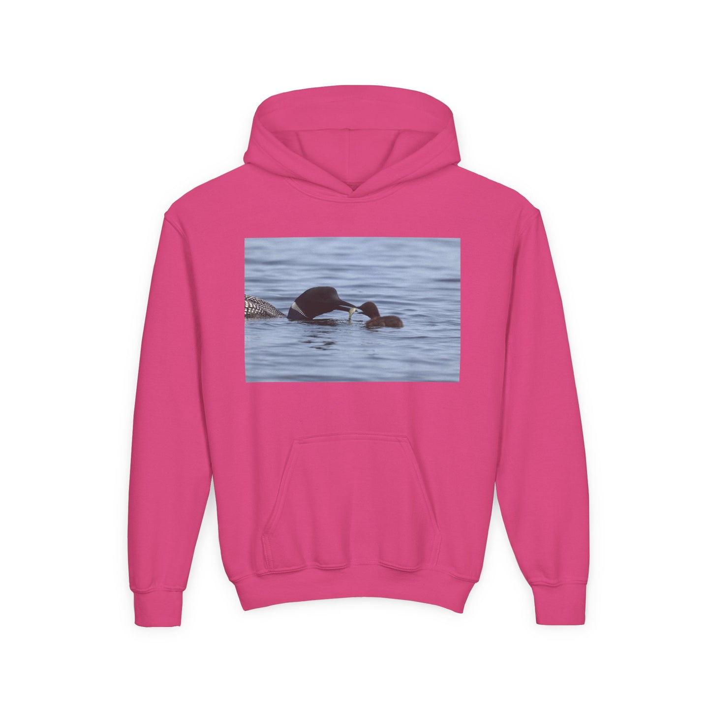 Duck Family Photo Hoodie — Youth Wildlife Nature Hoodie