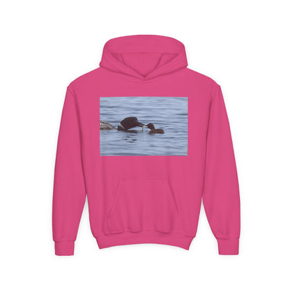 Duck Family Photo Hoodie — Youth Wildlife Nature Hoodie