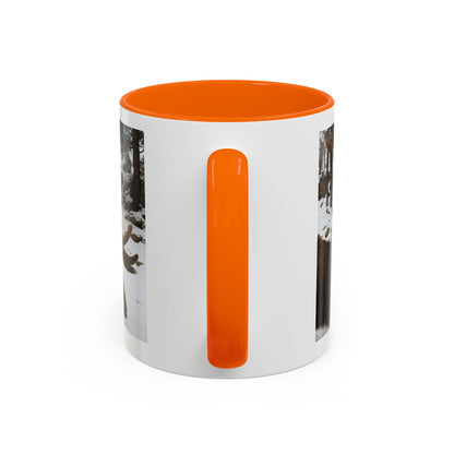 Elk in Snow Accent Coffee Mug — Nature Wildlife Photo Mug (11/15oz)