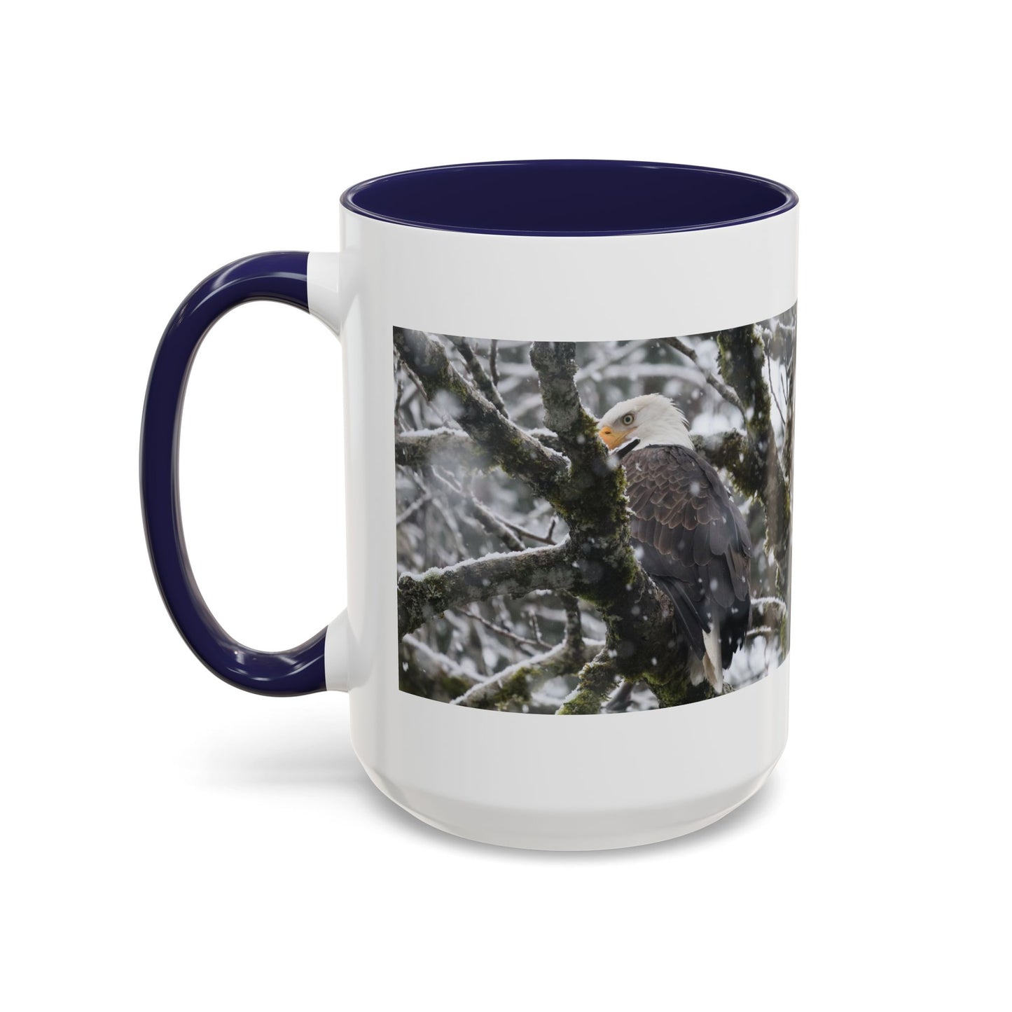 Bald Eagle Winter Photo Coffee Mug — 11/15oz Accent Mug