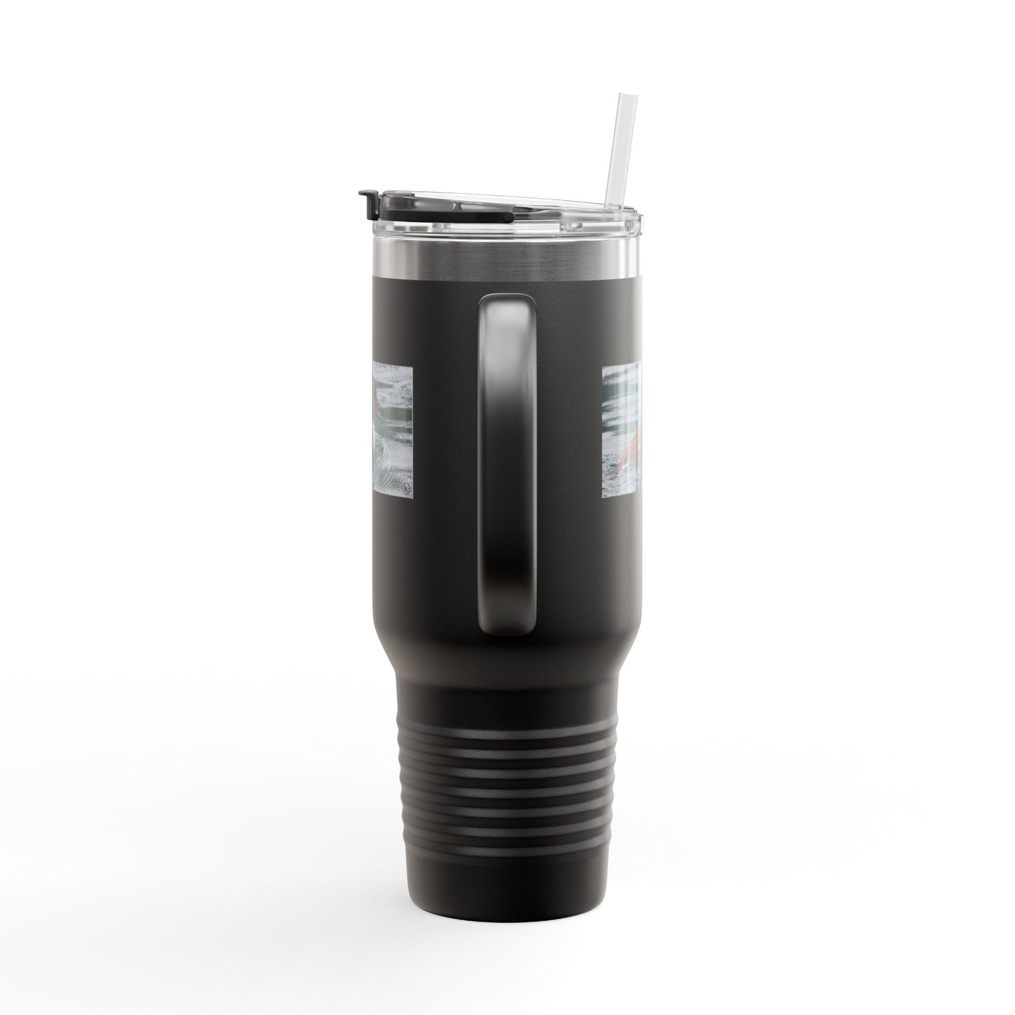 40oz Insulated Travel Mug with Duck Photo – Thermal Tumbler for Birdwatchers & Outdoor Lovers