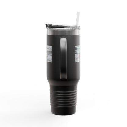 40oz Insulated Travel Mug with Duck Photo – Thermal Tumbler for Birdwatchers & Outdoor Lovers